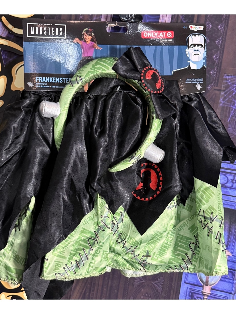Universal Monsters Frankenstein Tutu Halloween Costume Skirt and Headband Set